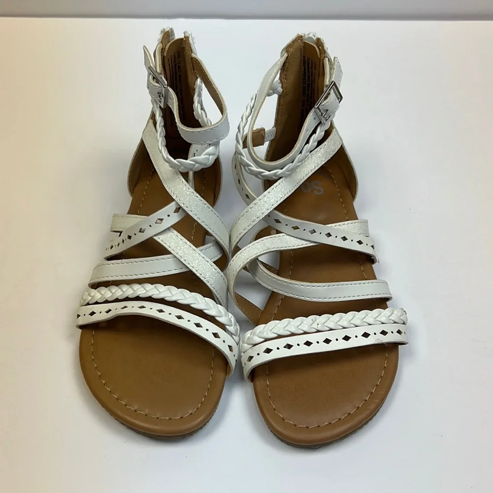 SO White girls sandals size 13m